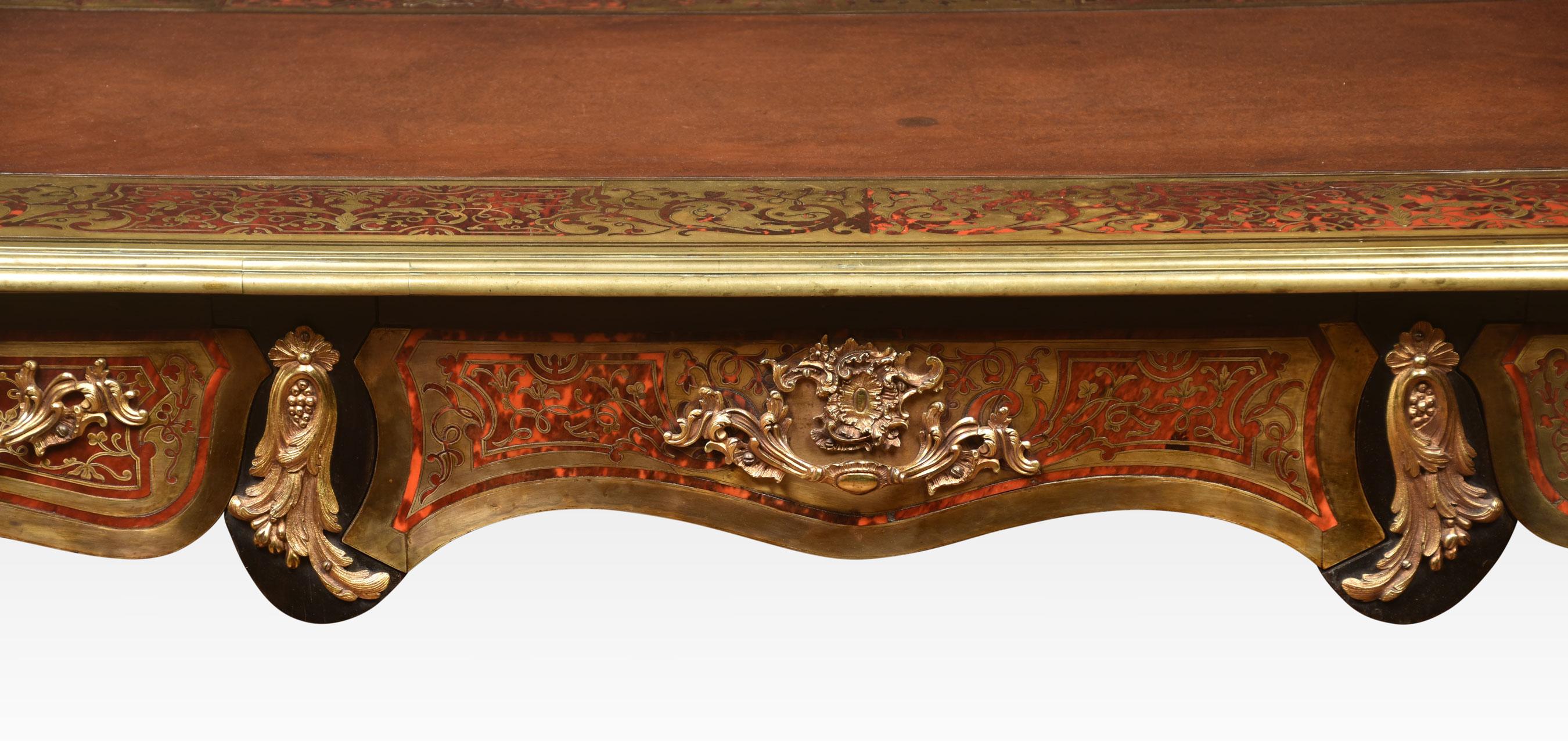 French Boulle Work Bureau Plat For Sale