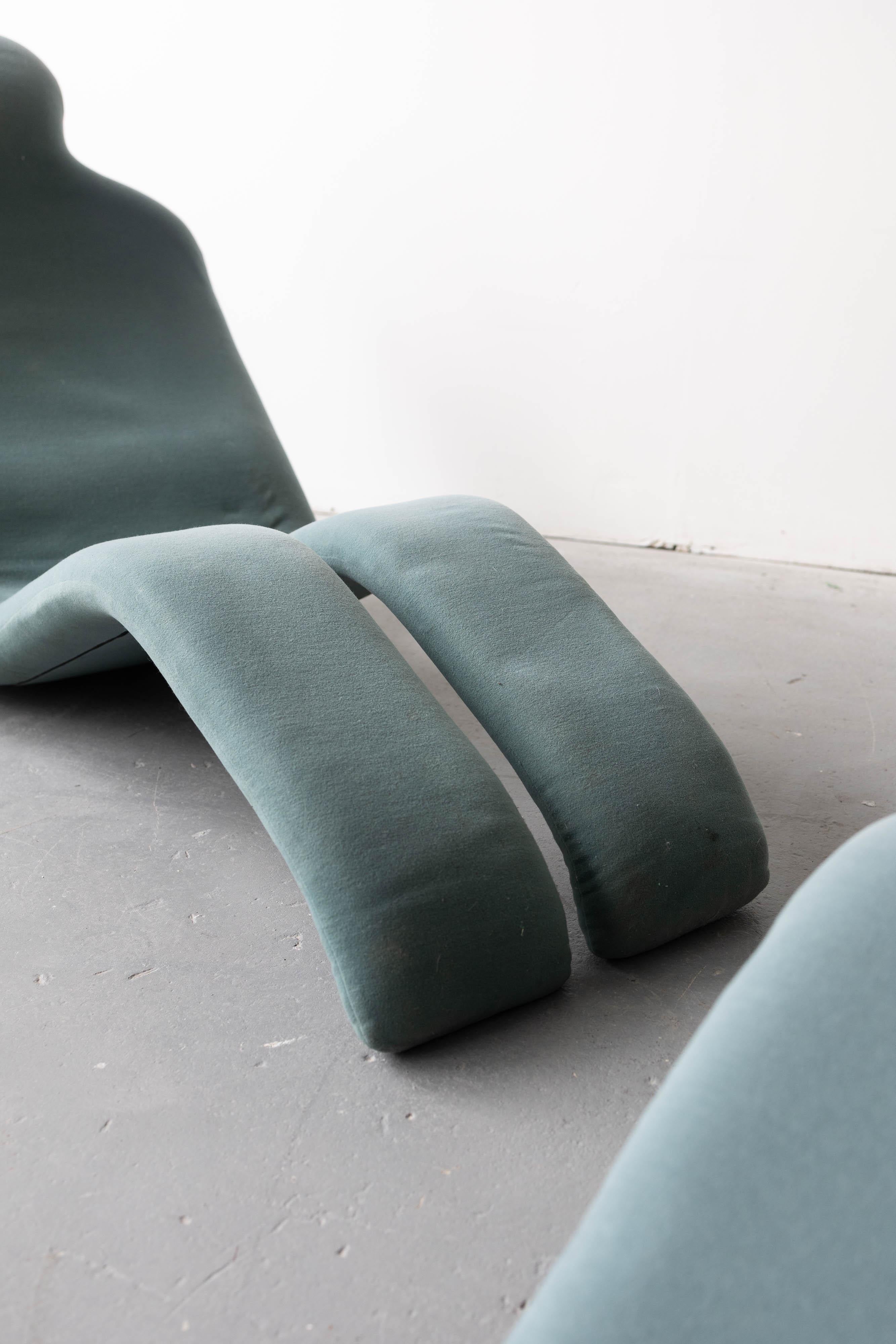 Post-Modern Bouloum Chaise by Olivier Mourgue for Airborne, a Pair