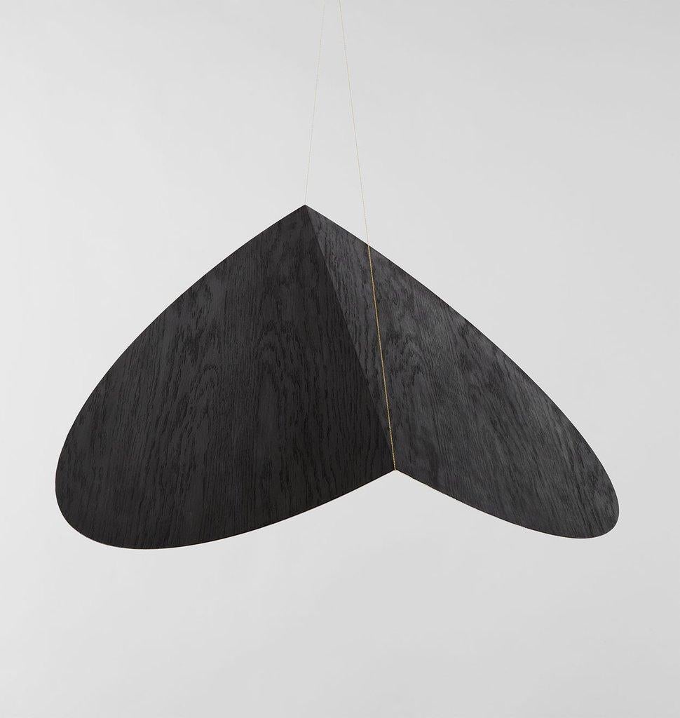 American Bounce Sconce in Black with Large Black Shade by Karl Zahn for Roll & Hill