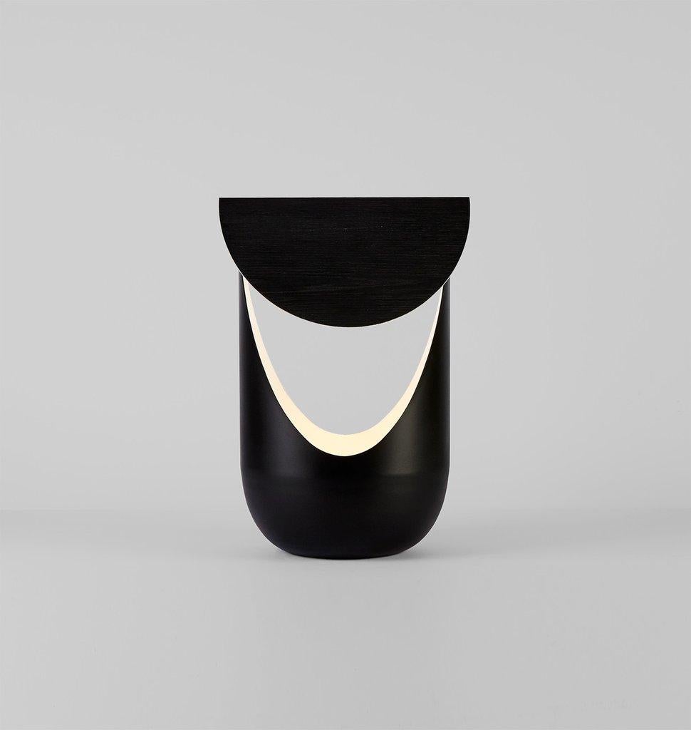 Américain Lampe de bureau Bounce noire, design Karl Zahn pour Roll & Hill