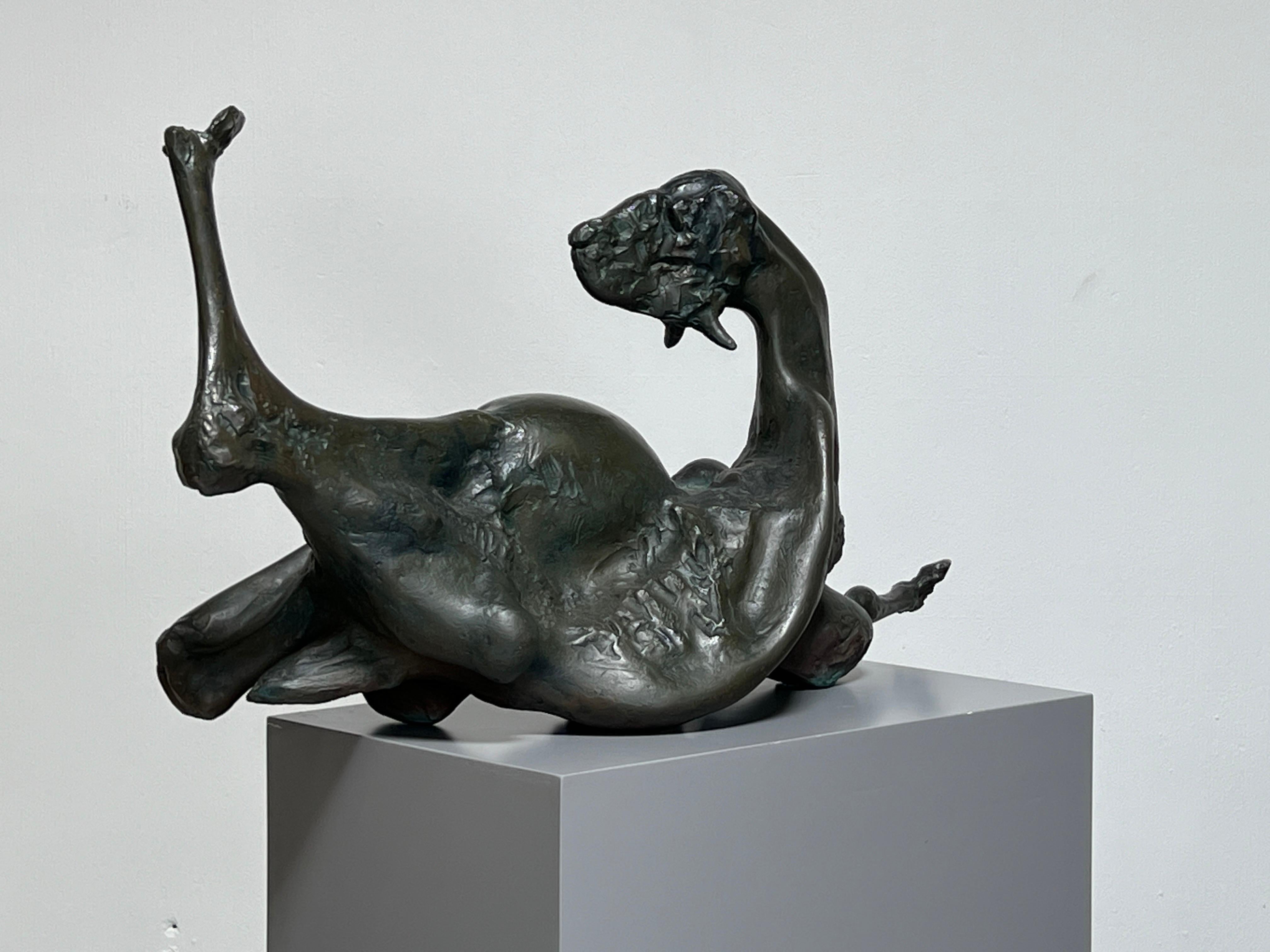 'Bound Goat, Monday' Bronze Sculpture by Jack Zajac For Sale 6