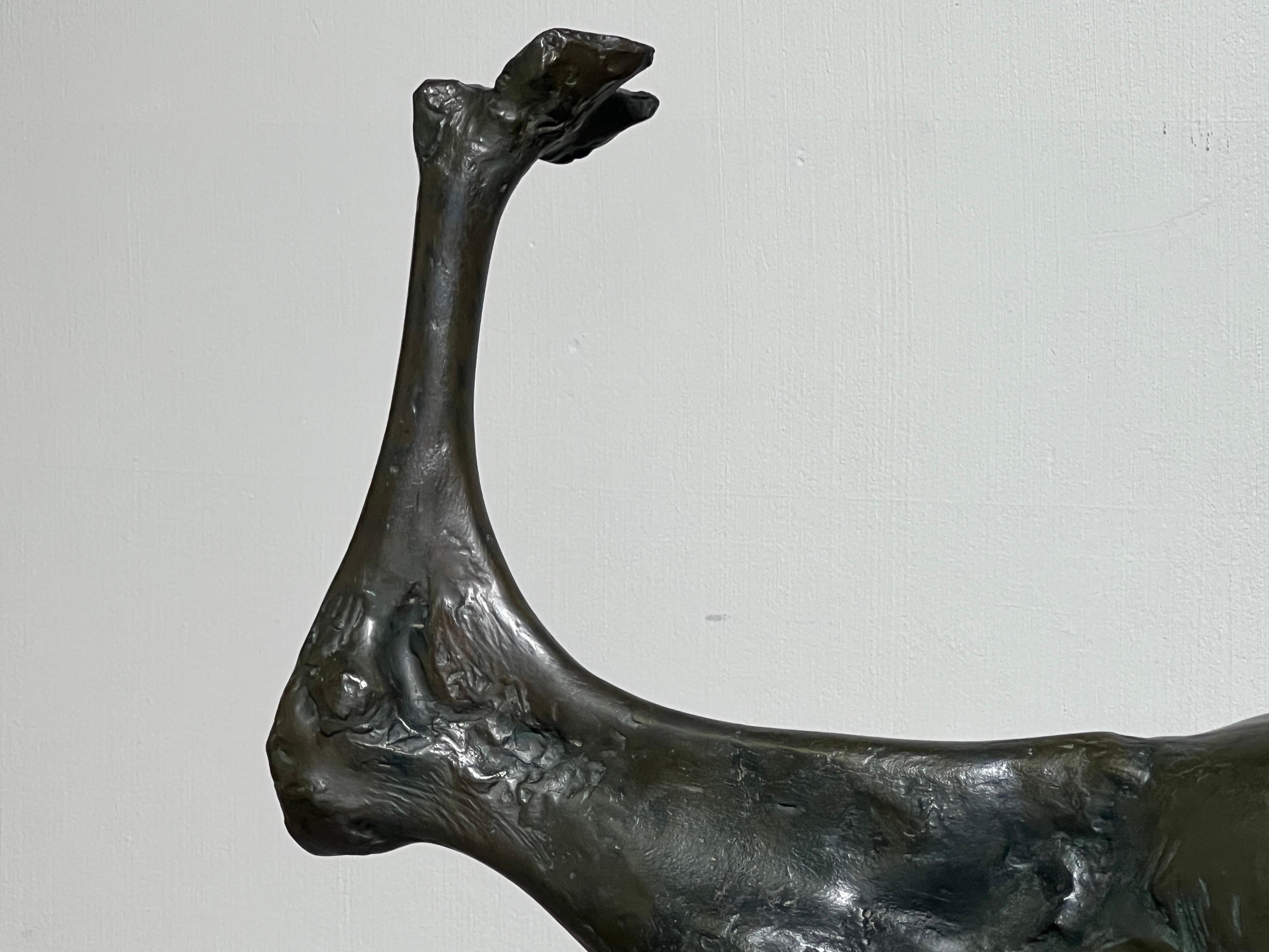 'Bound Goat, Monday' Bronze Sculpture by Jack Zajac For Sale 10