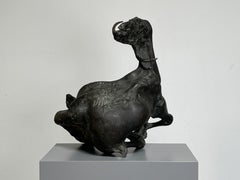 Bound Goat, Thursday, Bronzeskulptur von Jack Zajac