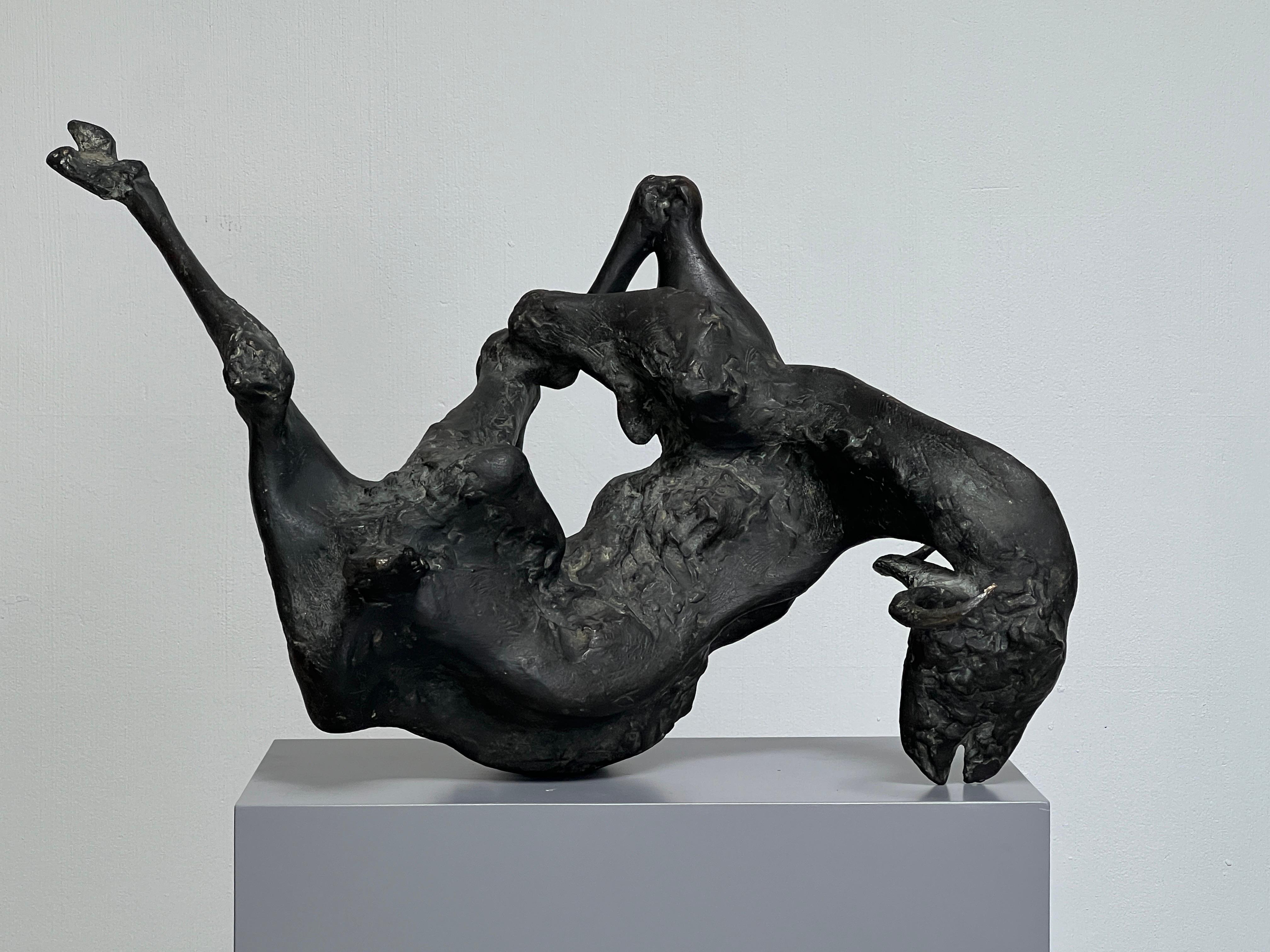 Chèvre liée, jeudi, sculpture en bronze de Jack Zajac en vente 2