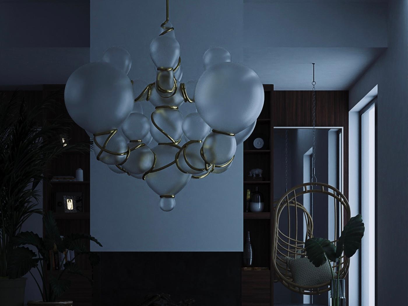Russian Bound Void Pendant Lamp by Taras Yoom For Sale