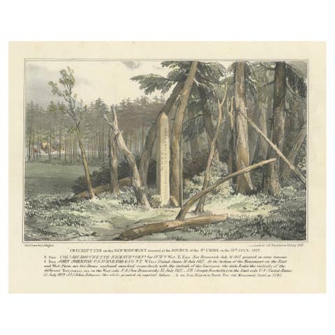 Boundary Marker at St. Croix River Source, 1817 – A Historic Diplomatic Monument