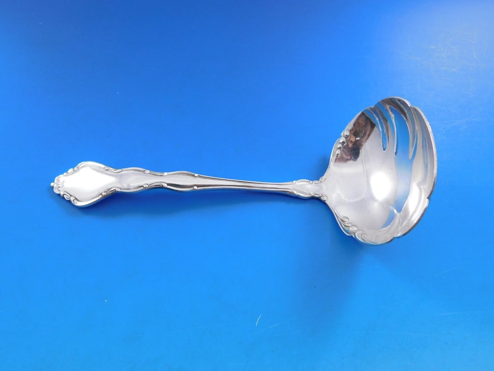 Mid-20th Century Bountiful by Oneida Sterling Silver Flatware Set for 12 Service 77 pieces For Sale