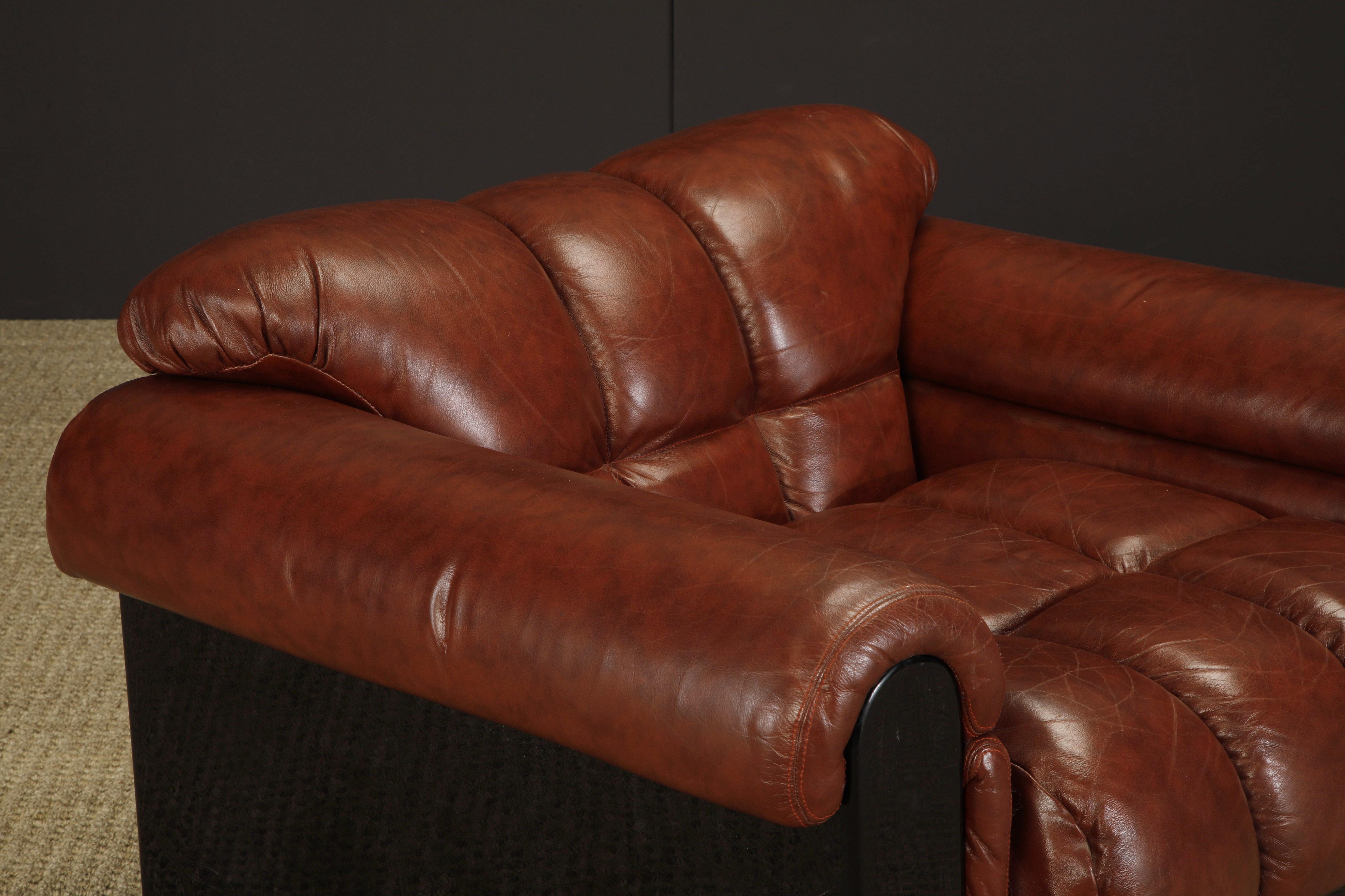 'Bounty' Leather Club Chair by L. Davanzati for The Pace Collection, 1980s For Sale 7