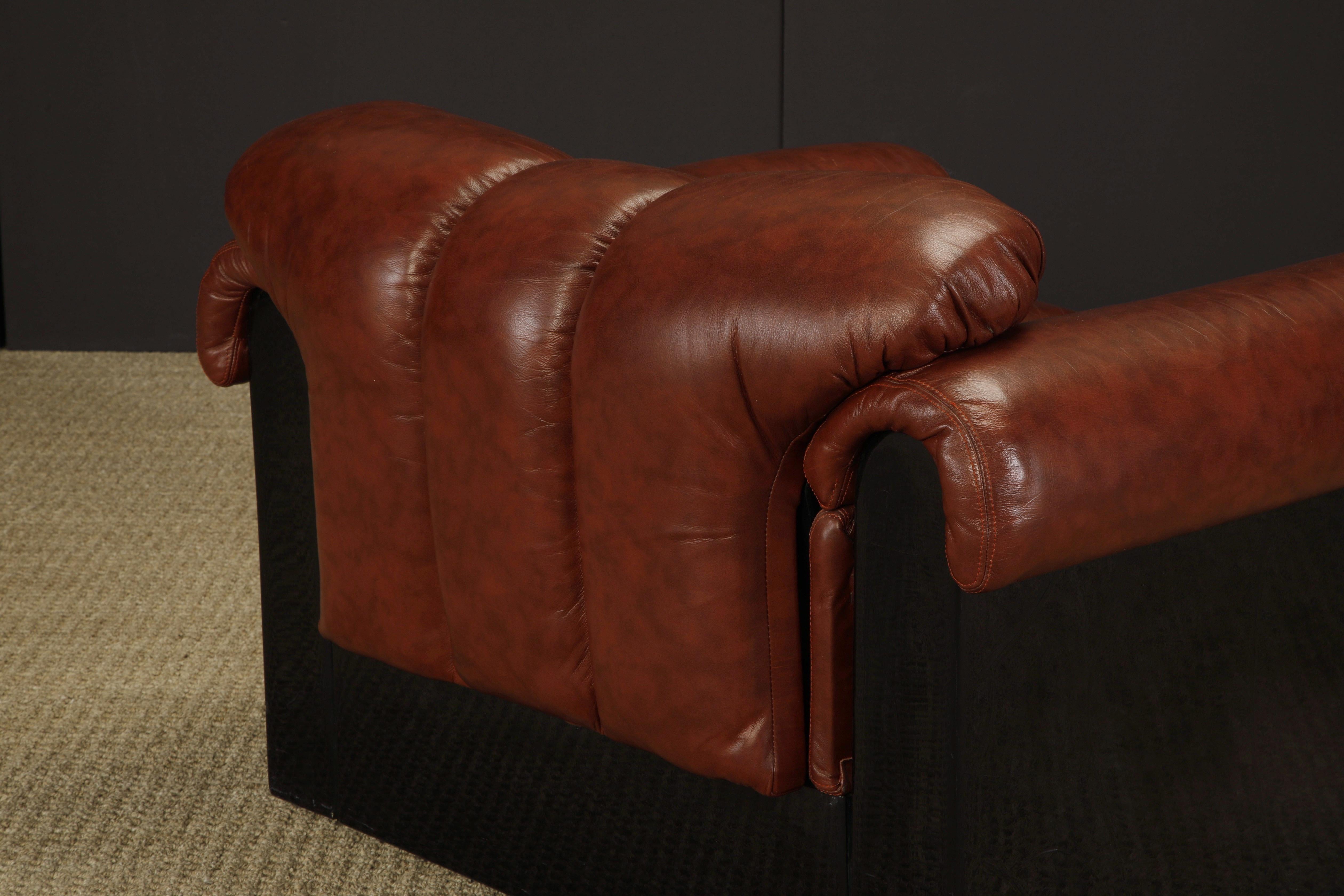 'Bounty' Leather Club Chair by L. Davanzati for The Pace Collection, 1980s For Sale 10