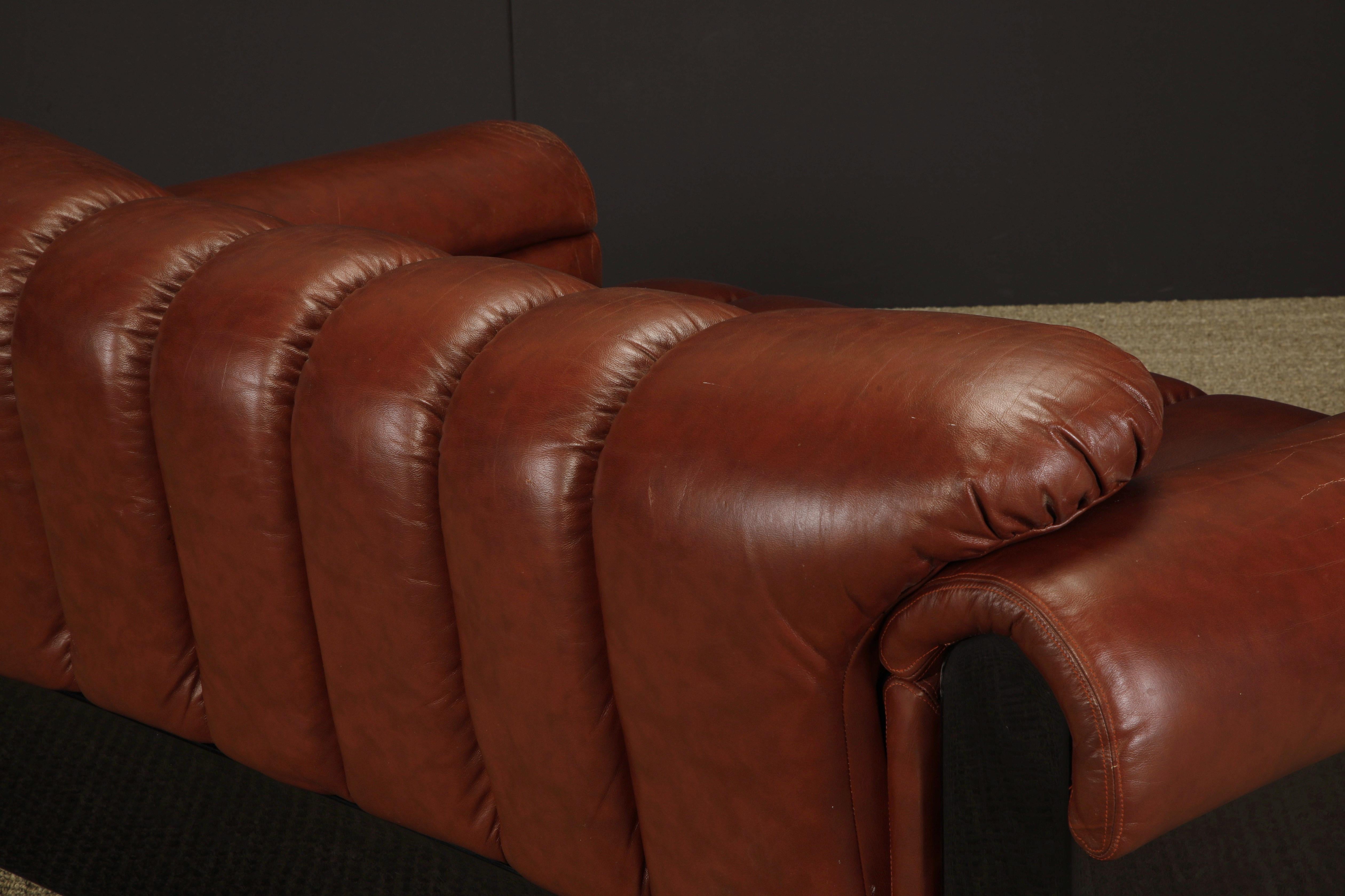 'Bounty' Leather Loveseat by L. Davanzati for The Pace Collection, 1980s For Sale 7