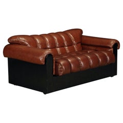 Loveseat en cuir "Bounty" de L. Davanzati pour The Pace Collection, 1980