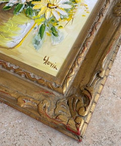 Bouquet of Flowers Painting, Signed