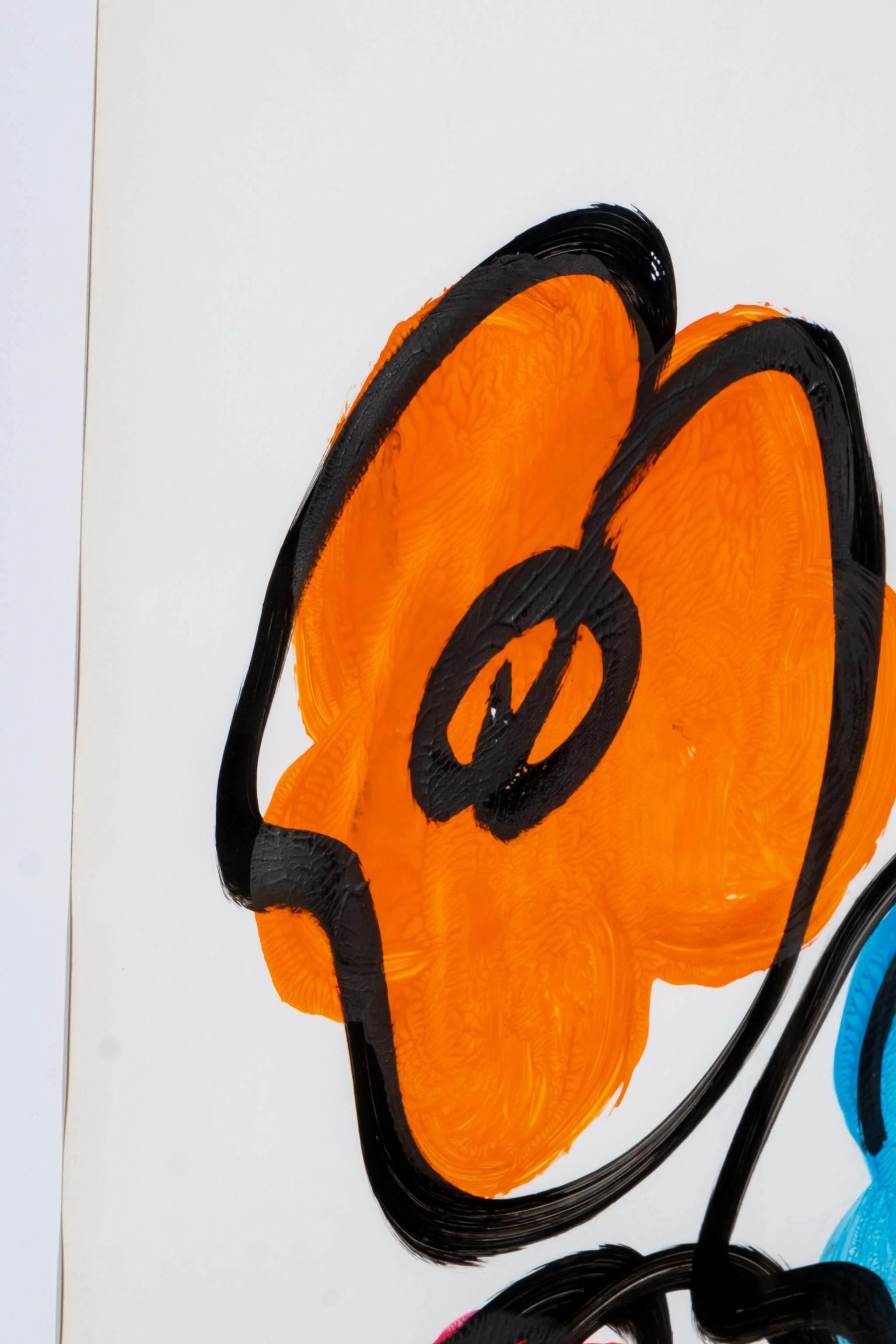 Postmoderne Peinture de bouquets, nouvellement encadrée par Peter Robert Keil en vente