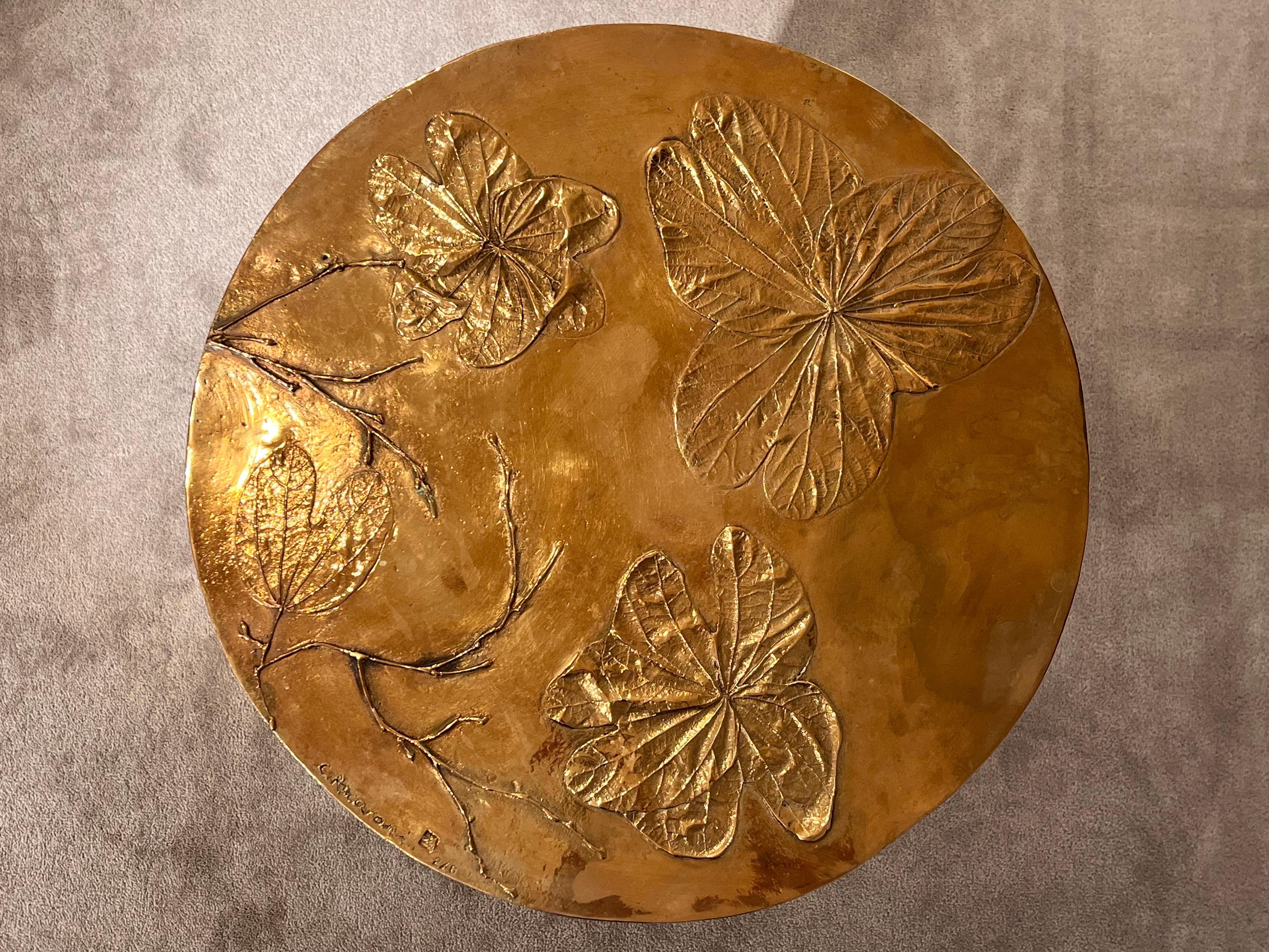 Bronze Bouquet V Side Table by Clotilde Ancarani  For Sale