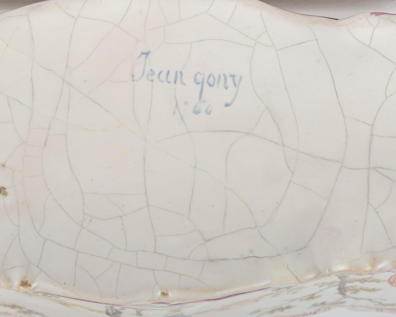 Bouquetière, un vaso di porcellana del XVIII secolo. in vendita 1