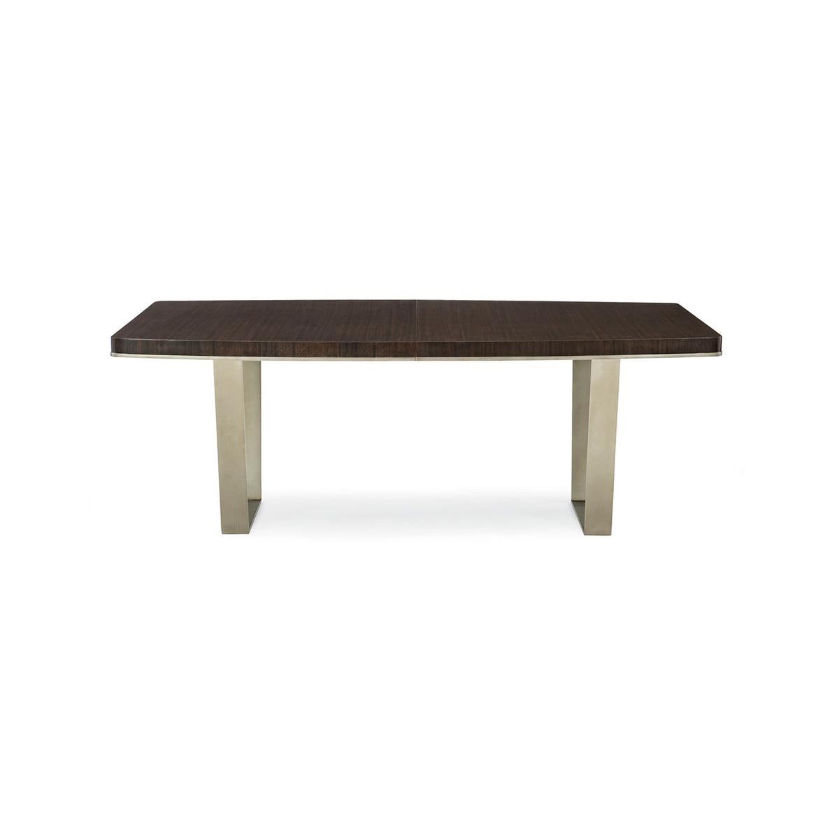Contemporary Bourbon Art Deco Extension Dining Table For Sale