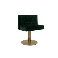 Bourbon II Dining Chair with Swivel and Velvet by Brabbu