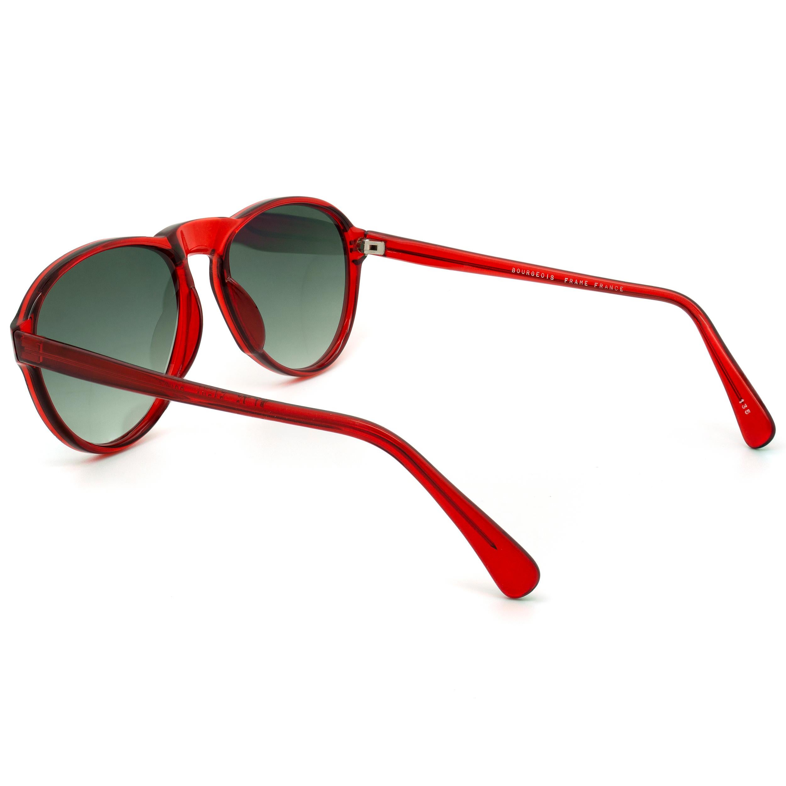 red aviator sunglasses