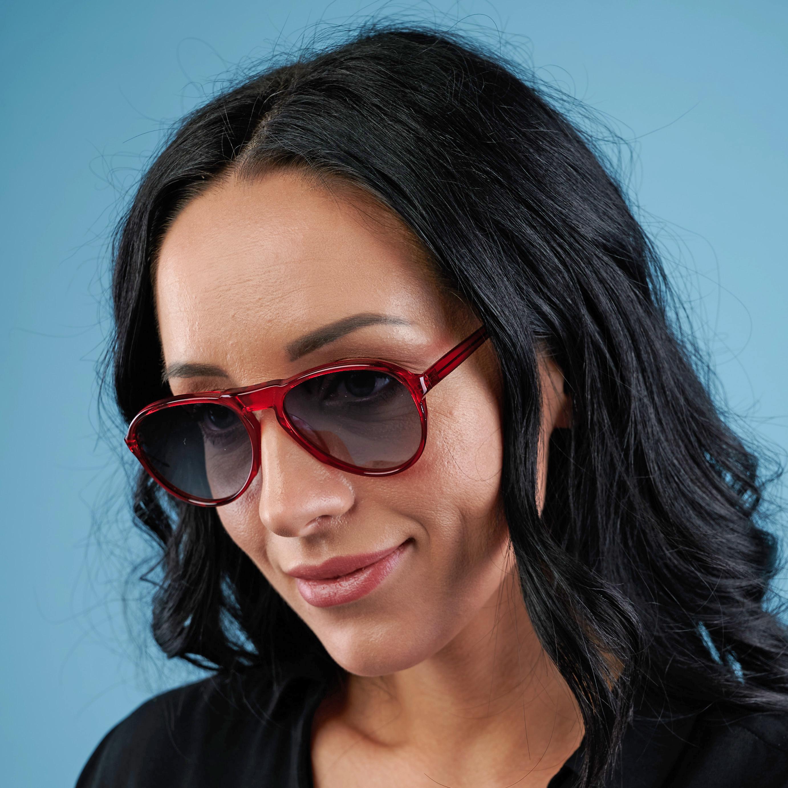 Gafas de sol de aviador Bourgeois rojas, FRANCIA en venta 2