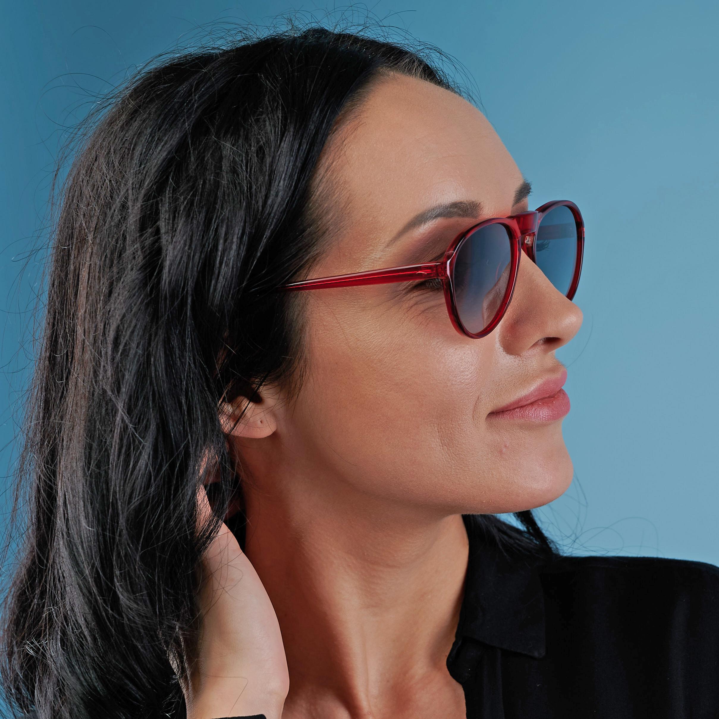 Gafas de sol de aviador Bourgeois rojas, FRANCIA en venta 4