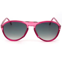 Bourgeois pink vintage sunglasses pilot, FRANCE