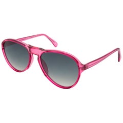 Piloto de gafas de sol vintage rosa Bourgeois, FRANCIA