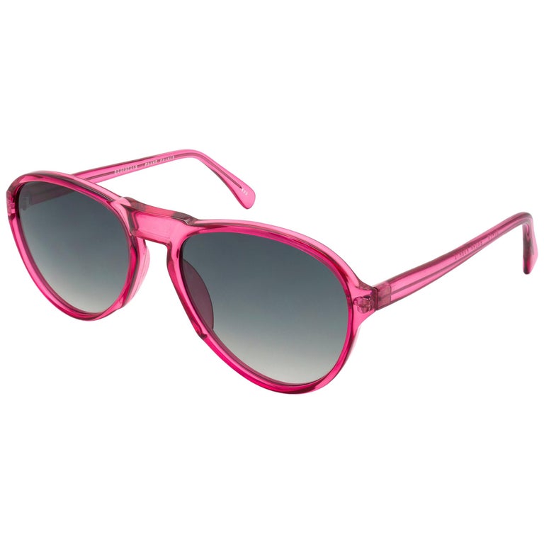 Bourgeois pink vintage sunglasses pilot, FRANCE For Sale at  display picture 1