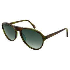 Retro Bourgeois sunglasses green pilot, FRANCE