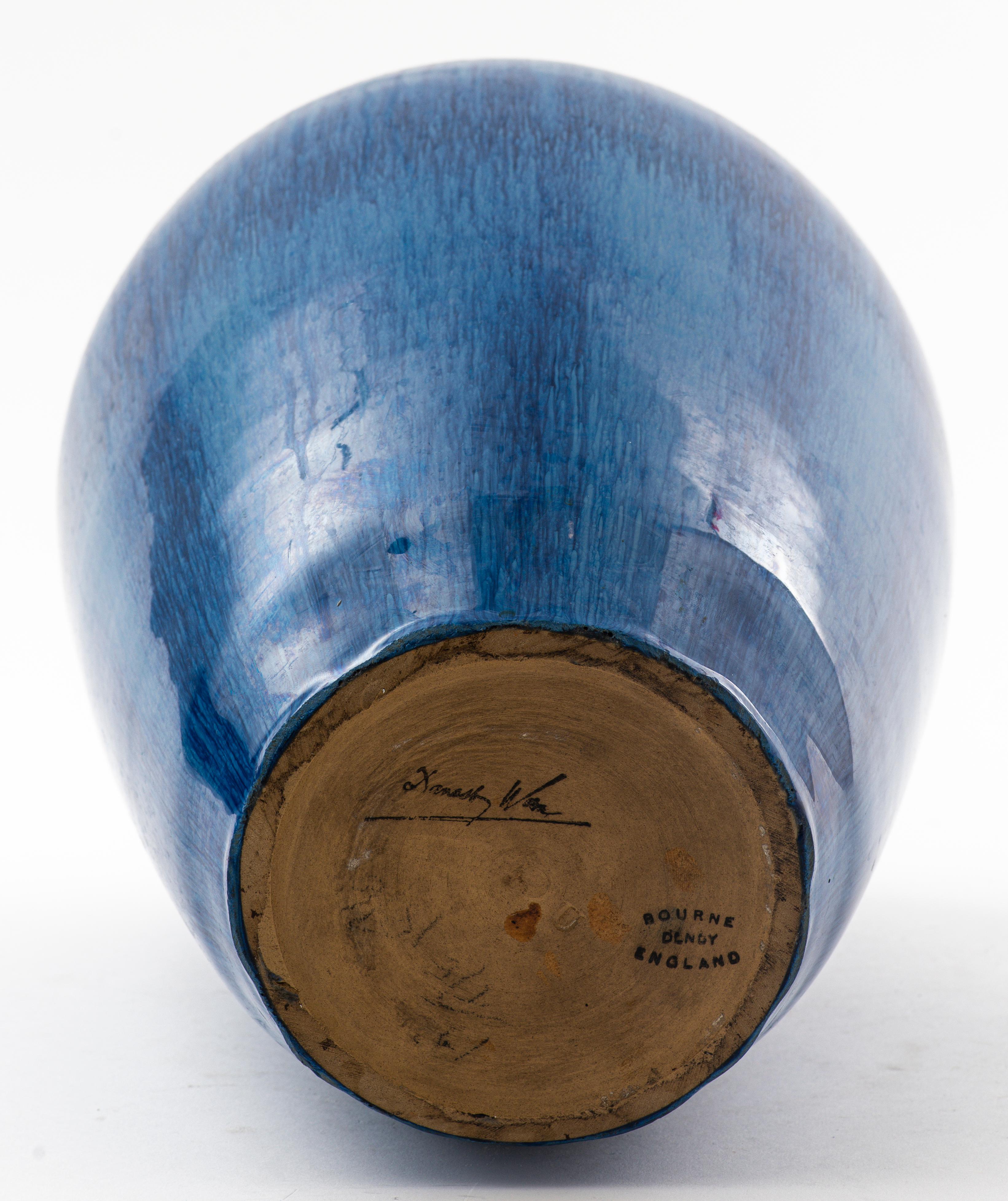 denby blue vase