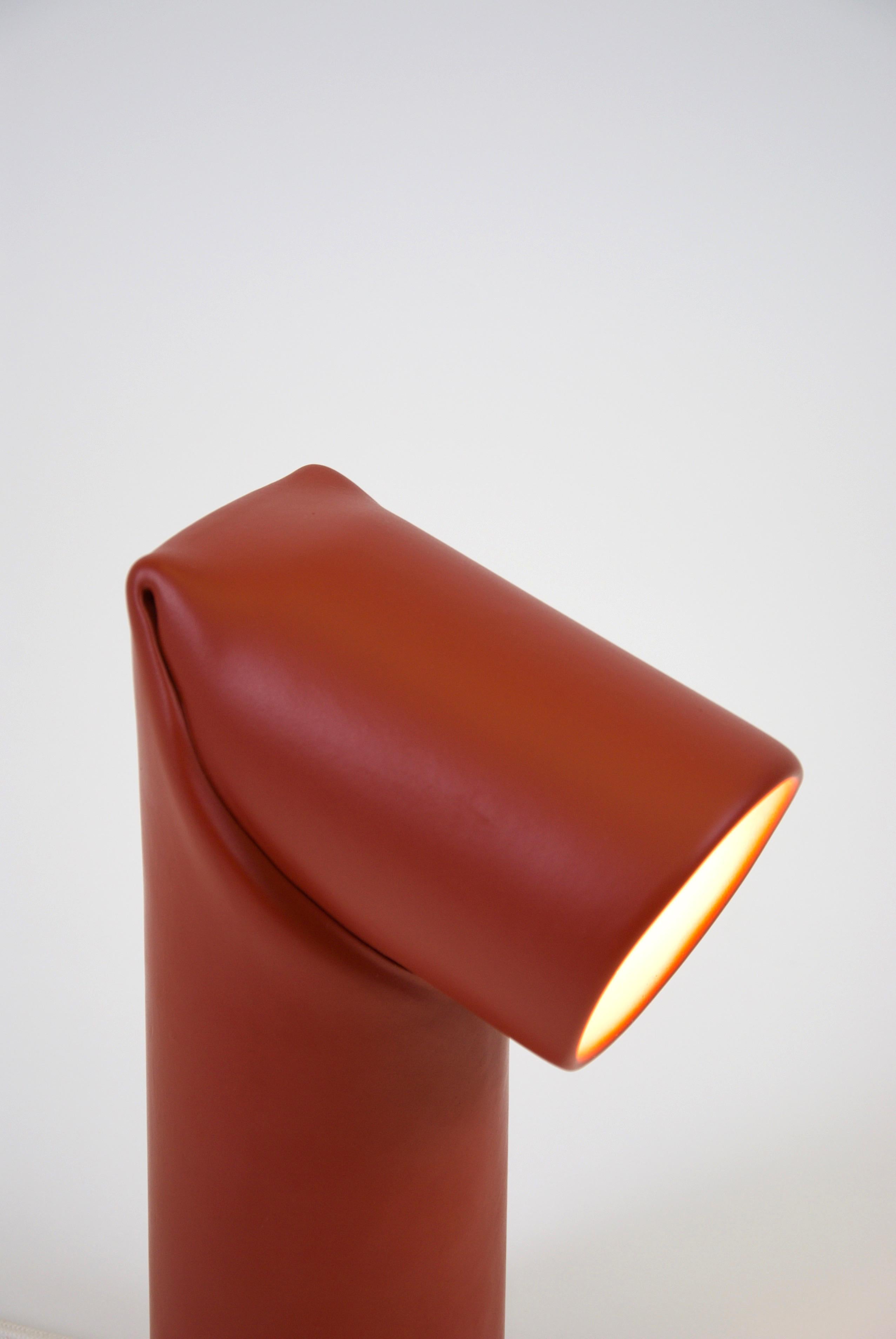 Bourrelet Ceramic Table Lamp by Helder Barbosa In New Condition In Geneve, CH