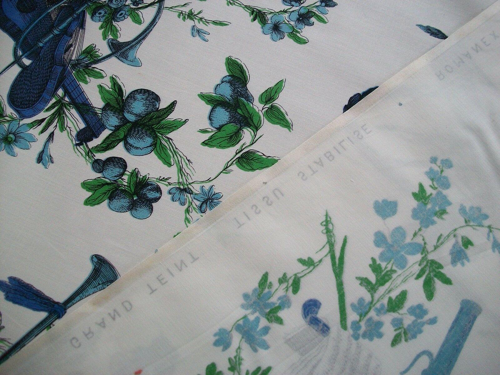 Hand-Crafted BOUSSAC Laurent Steve, 'Divertissement', Toile Fabric, France, Circa 1980 For Sale
