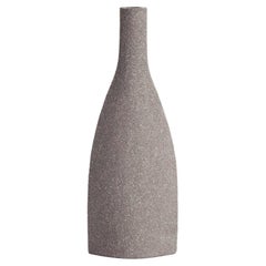 21st Century Bouteille 'S' Vase in Grey Ceramic, Hand-Crafted in France