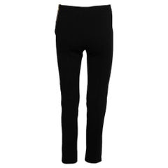 Boutique Moschino Black Crepe Slim Fit Pants XS