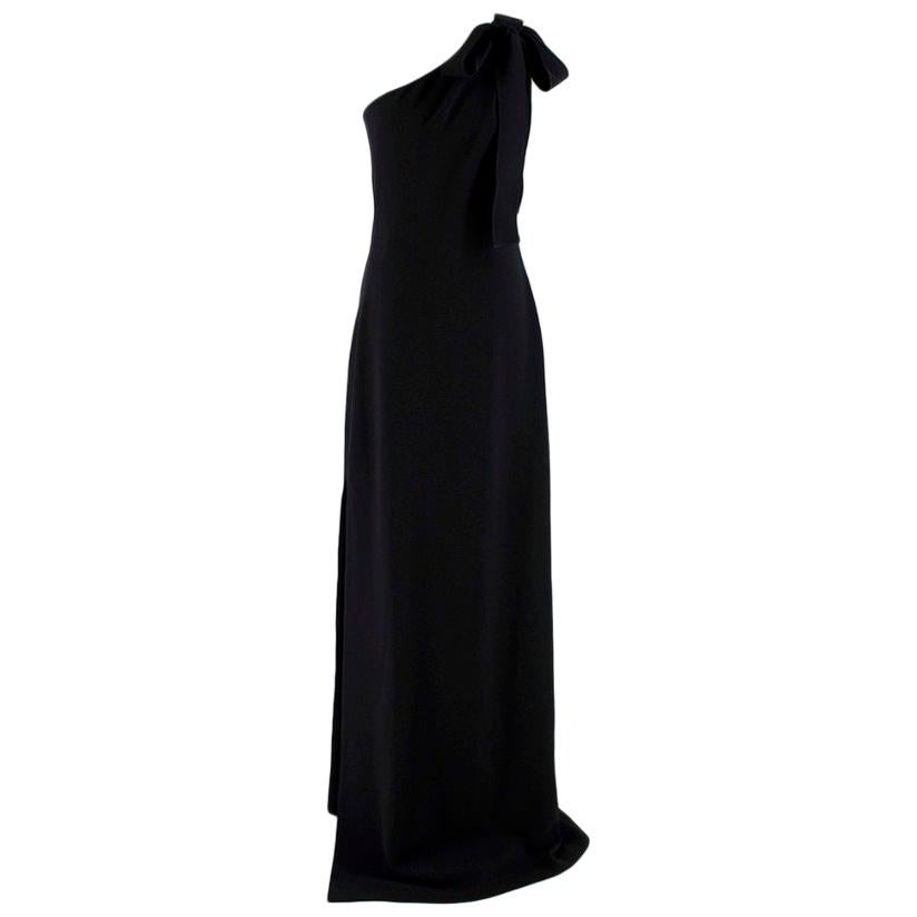 Boutique Moschino Black One-Shoulder Gown - Size US 6 For Sale