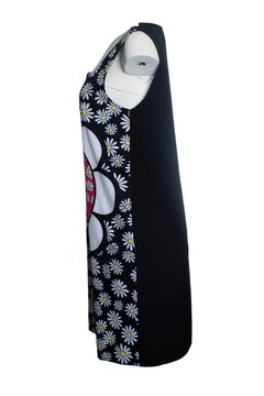 Moschino-Boutique, schwarzes, ärmelloses Kleid