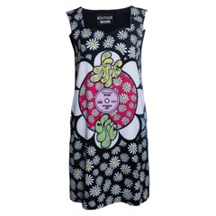 Moschino-Boutique, schwarzes, ärmelloses Kleid