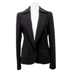 Boutique Moschino Schwarzer taillierter Blazer mit Schleifendetail - US 8 / EU 44