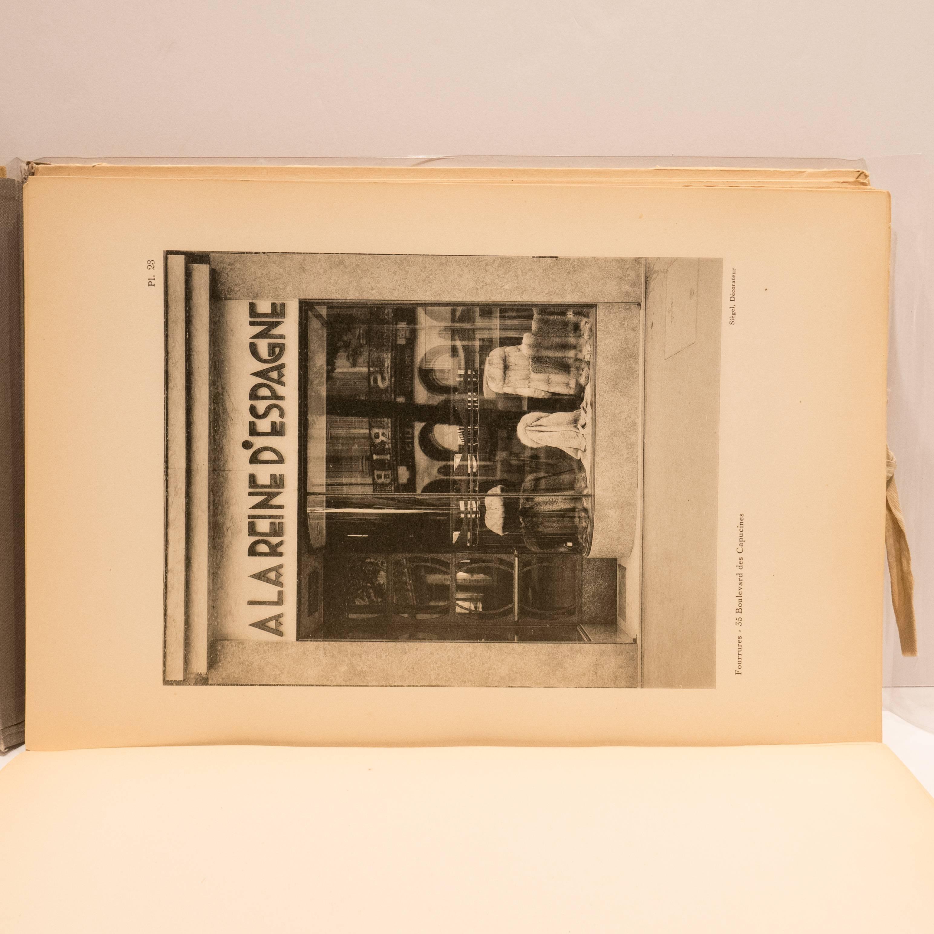 Boutiques 1929 Book, Paris In Good Condition For Sale In New York, NY