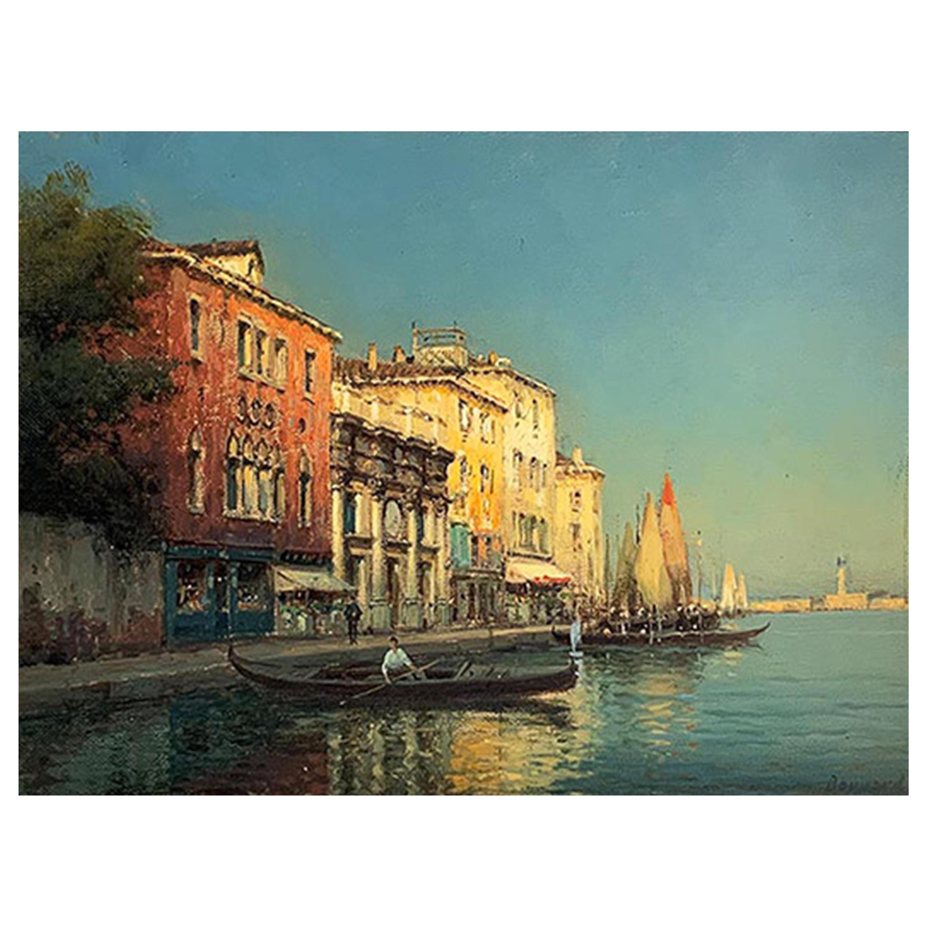 Bouvard Antoine '1870-1955/56' "View of Venice" For Sale