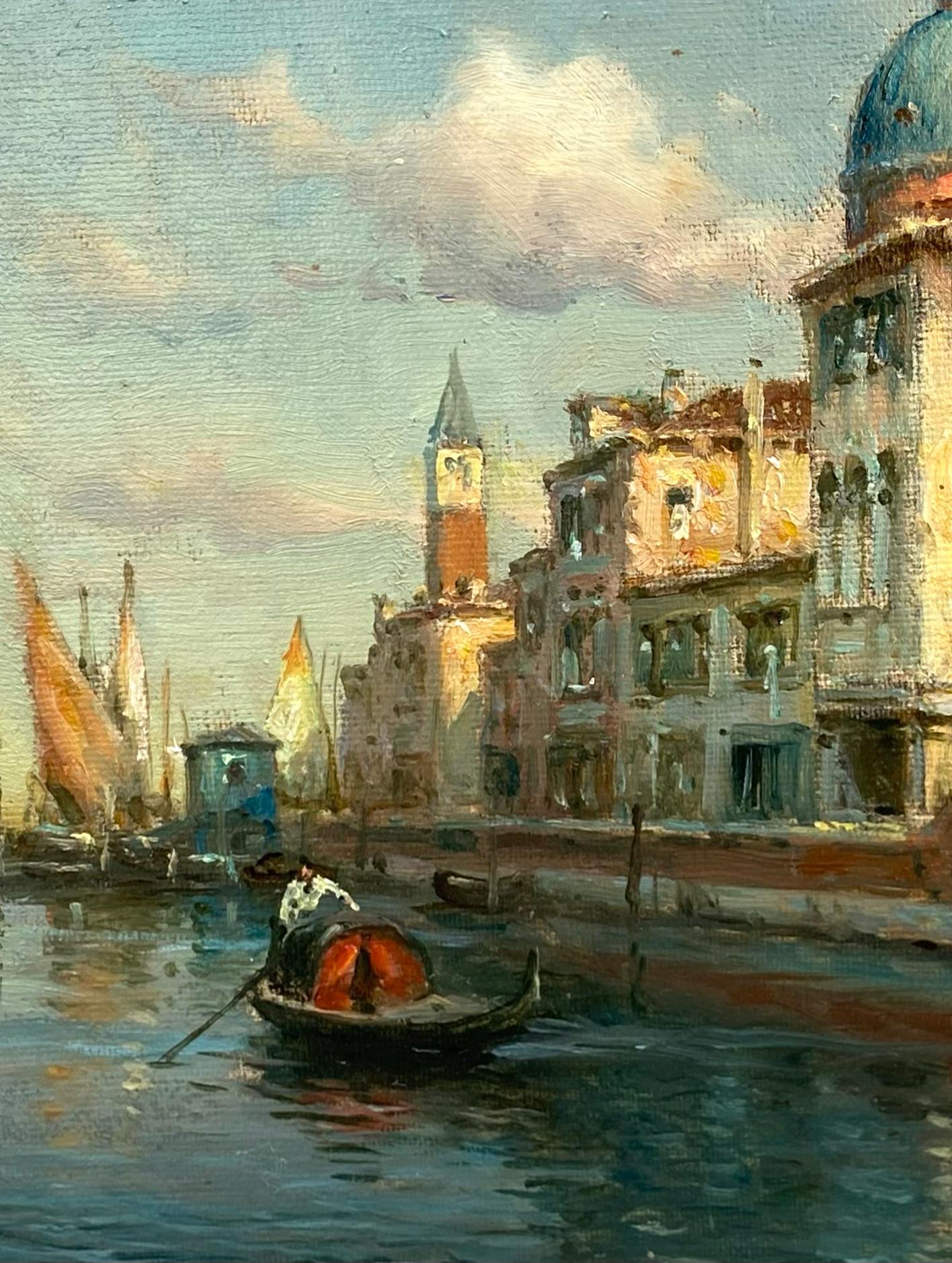 'A View of Venice' by Antoine Bouvard, Saint-Jean-de-Bournay 1870 – 1955, French - Romantic Painting by Bouvard Antoine snr.