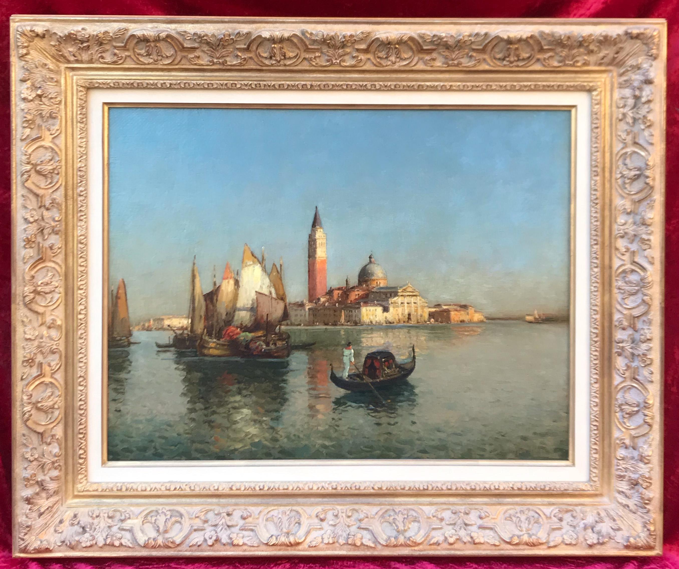 BOUVARD Auguste Landscape Painting - View of Venice