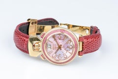 Bovet 18 carat pink gold watch - 2.14 carat pink sapphires - 0.48 carat diamonds