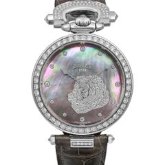 Bovet Amadeo Fleurier 39mm 18K White Gold Diamond MOP Dial Watch AF39522-SD123