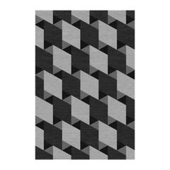 Bow Black and Gray Rug