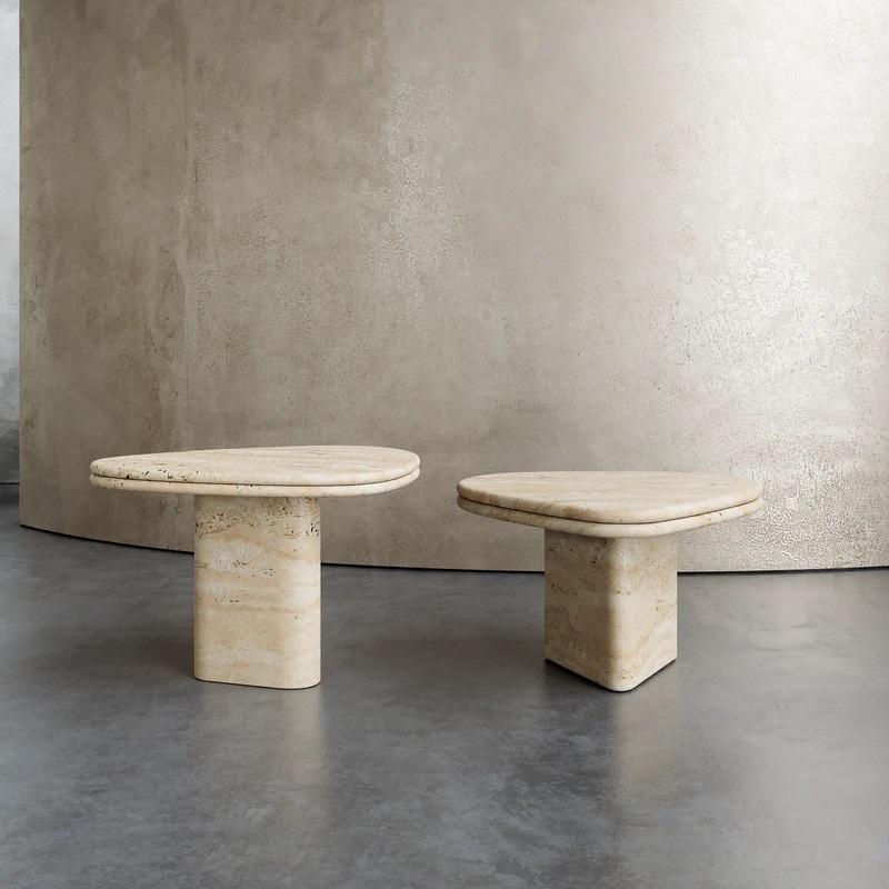 Bow Coffee Table With double bullnose Top For Sale 1