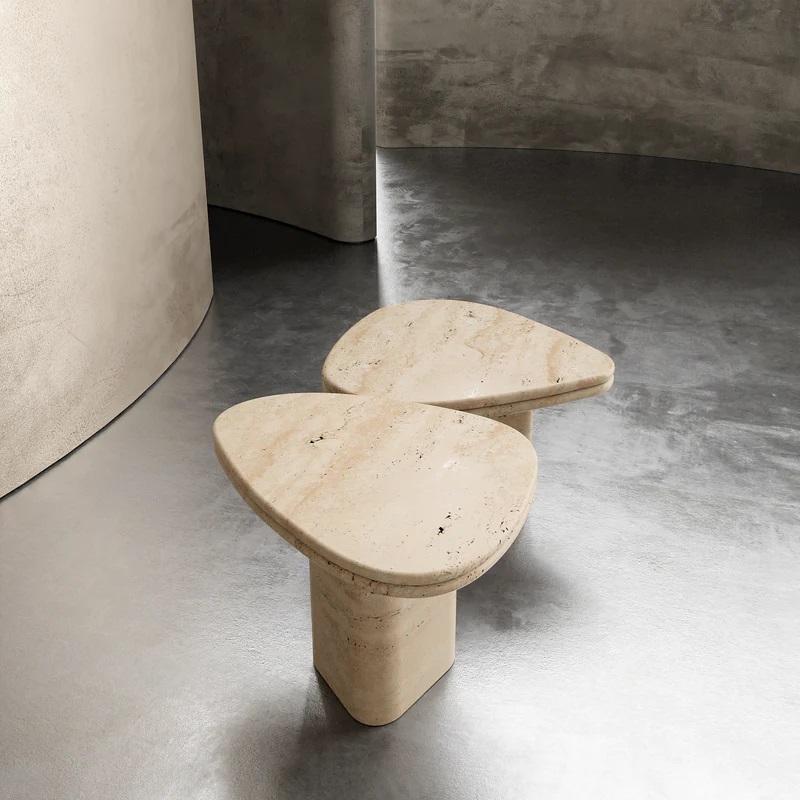 Bow Coffee Table With double bullnose Top In New Condition For Sale In Coulsdon, GB