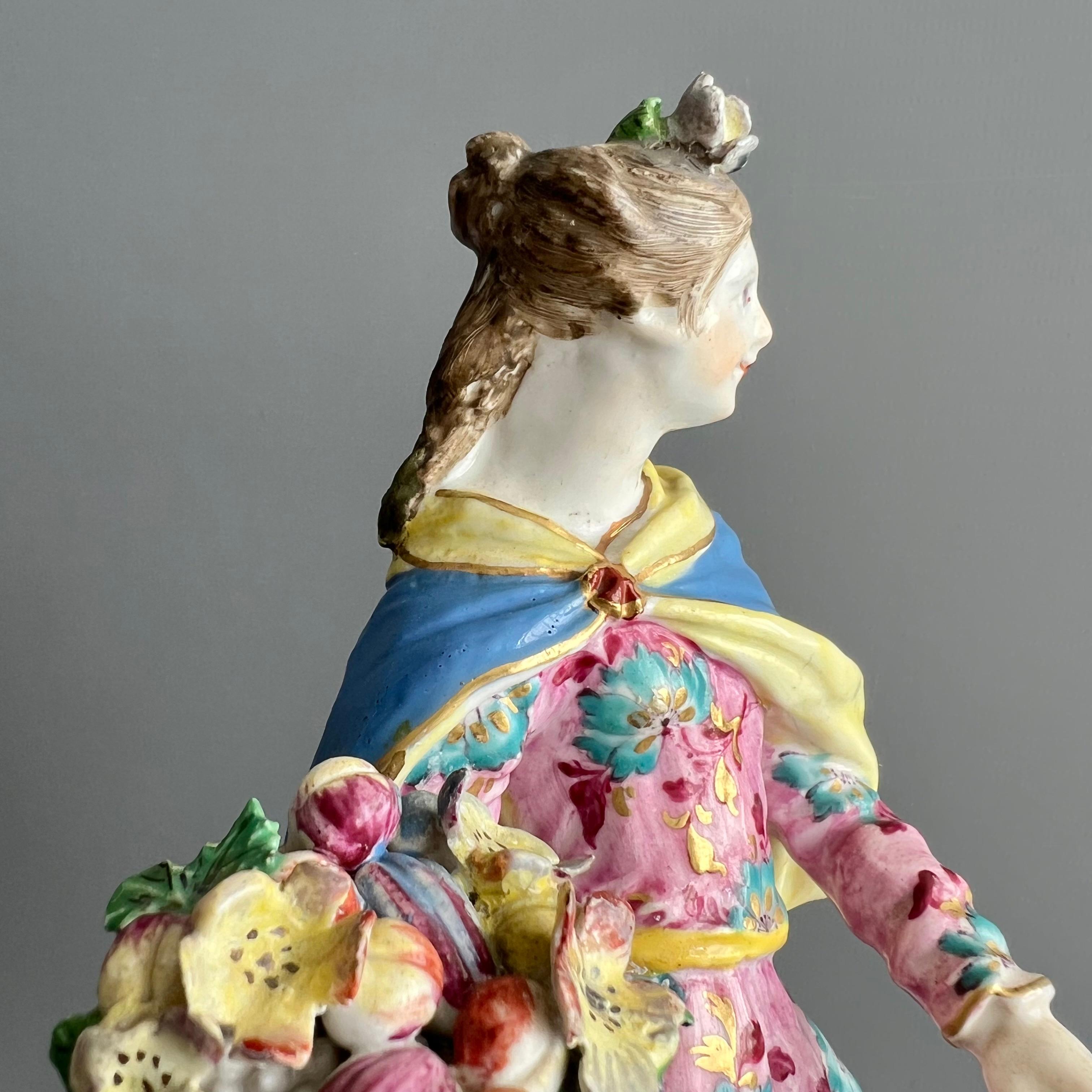 Porcelaine Ensemble complet de figurines en porcelaine « Les quatre éléments », Rococo, datant d'environ 1765 en vente