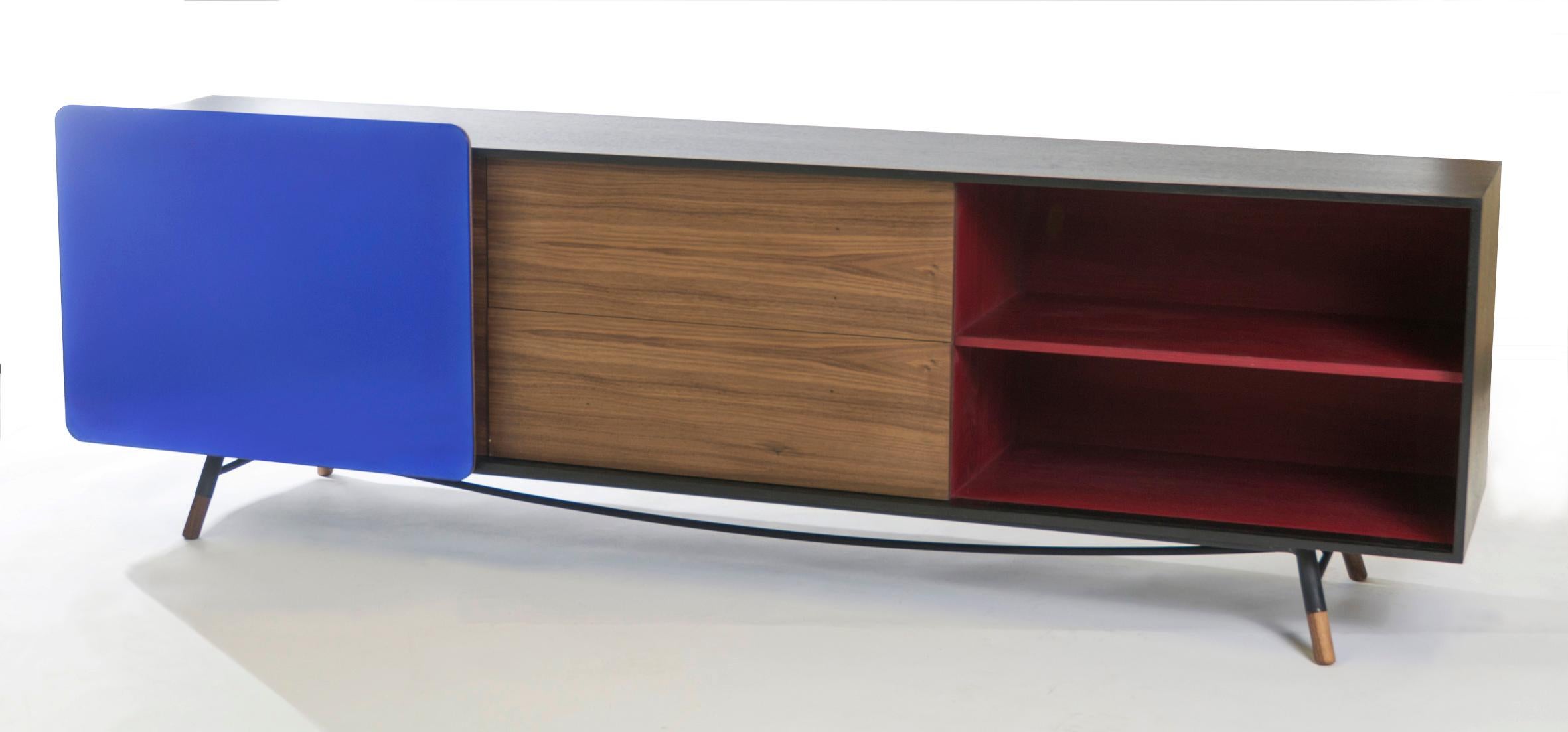 Modern Bow Console by Mool For Sale