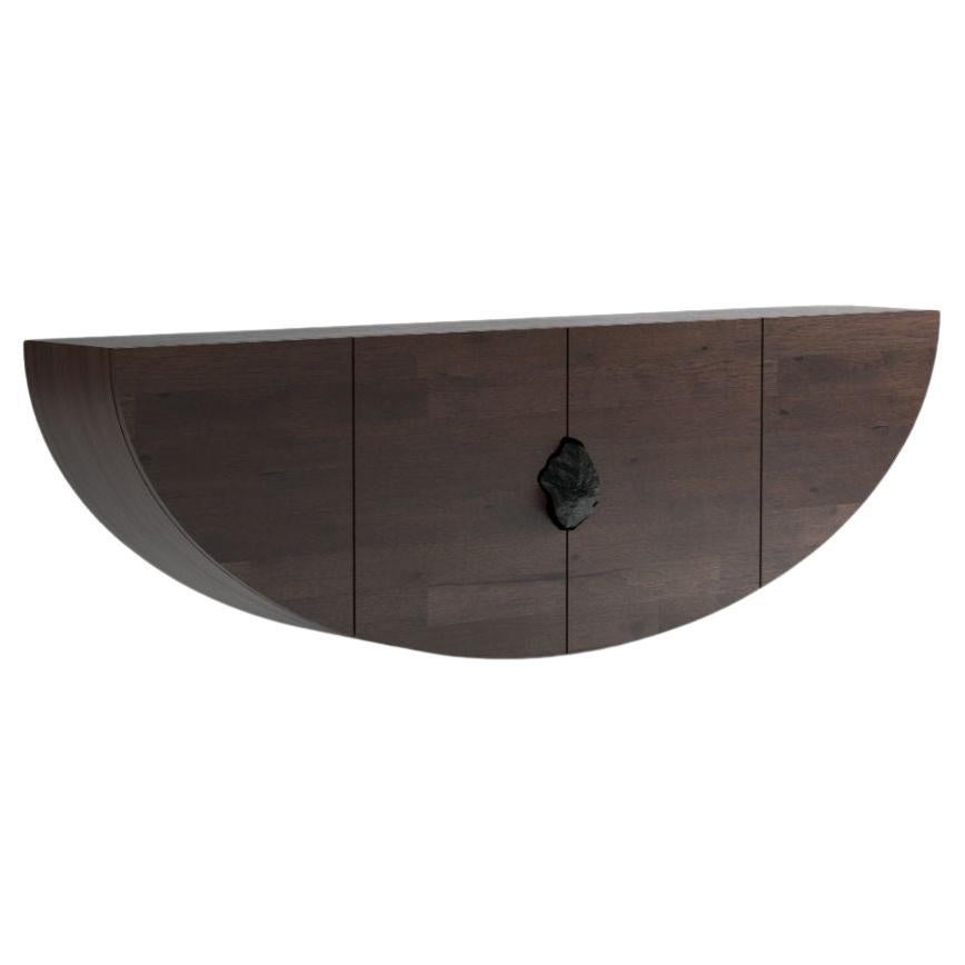 Bow Console with Noir Belge by Pierre De Valck