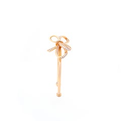 Bow Diamond and Pink Gold Bracelet